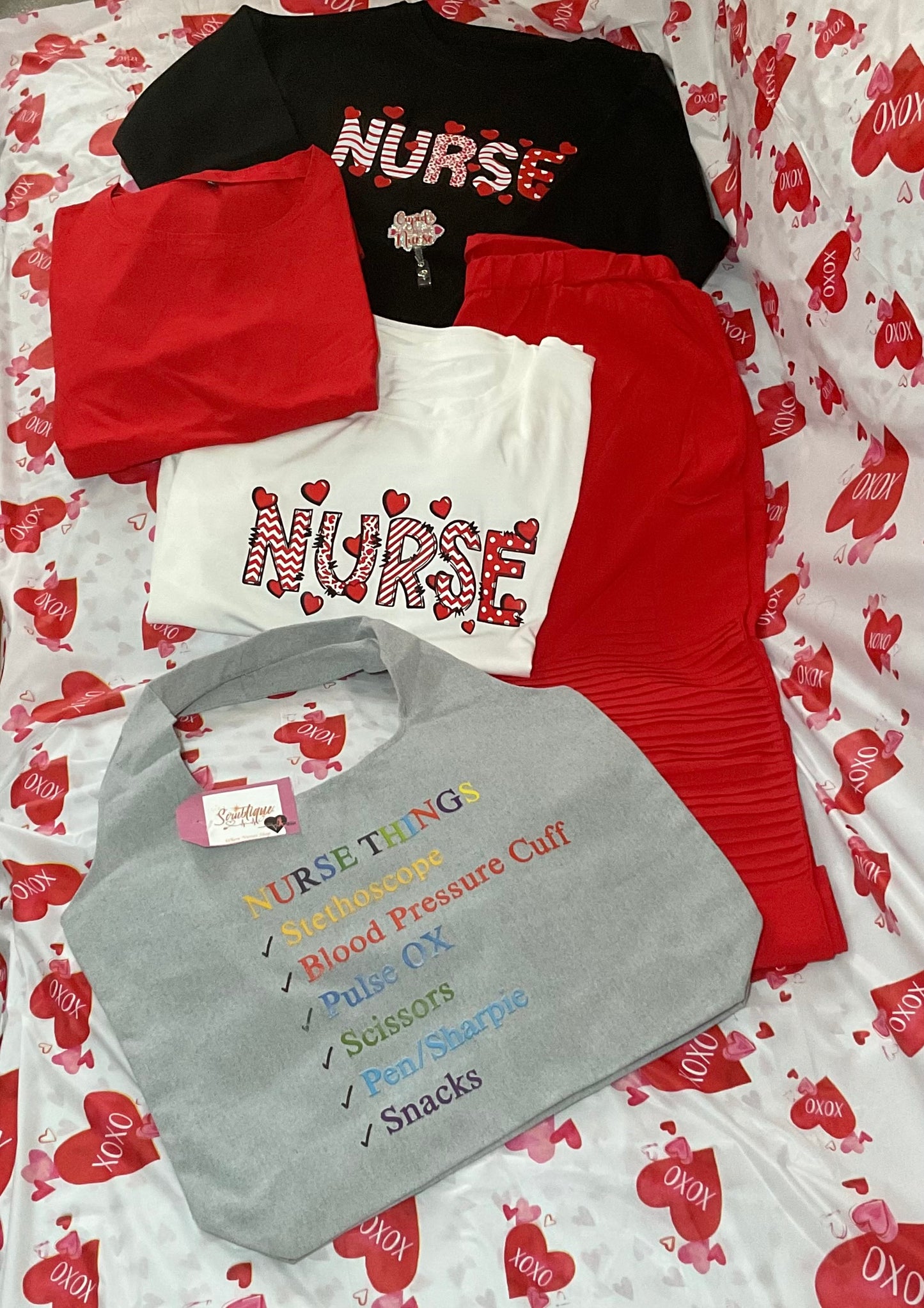 Nurse Essentials Red & Black Bundle