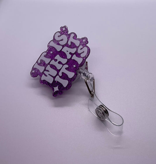 “Whatever” badge reel