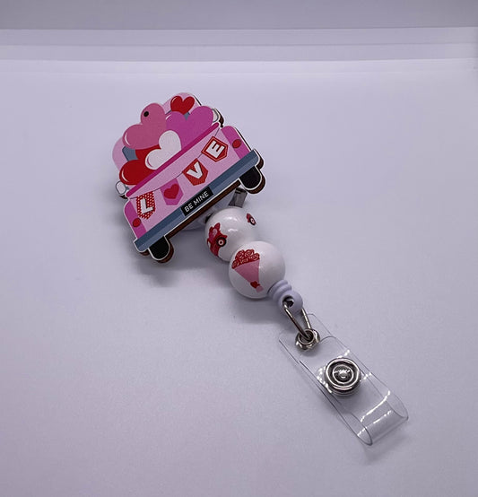 Love Truck Badge Reel